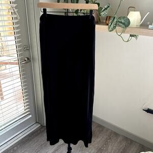 White House Black Market Black Maxi Skirt Women’s M Stretch Viscose Spandex